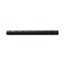 Umbra Flip Space Saving Sleek Profile 8 Wall Mounted Black Hook Coat Rack for Hanging Coats, Scarves, Purses and More