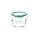 OXO Good Grips 2 Cup Smart Seal Glass Round Food Storage Container, Clear, 1 Count (Pack of 1)