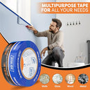 STIX-ON Painter’s Tape – 2 inch/ 1.88 inch x 60 yds Masking Tape Rolls – Paint Tap for Wall, Trim, Glass, Metal – Fine Line Tape for Precise Lines, Edges – Residue-Free Blue Painters Tape-Single Roll