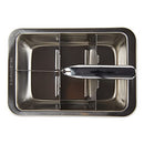 RSVP International Endurance Cocktail Collection, Retro Ice Cube Tray, Stainless Steel, Dishwasher Safe, 7.25x5x2.5"