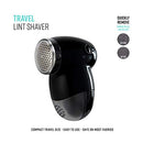 GForce Black Compact Travel Lint Shaver| Dimensions: 3.75"x 2.75" | Great for Shaving | On Fabric | Furniture | Travel Accessories | Great for Loose Thread | Lint | Fuzz Removal | Black
