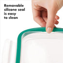 OXO Good Grips 2 Cup Smart Seal Glass Round Food Storage Container, Clear, 1 Count (Pack of 1)
