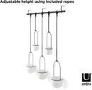 Umbra Triflora Hanging Planter, Set of 5, White
