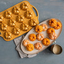 Nordic Ware 75th Anniversary Braided Bundt Bites, Gold