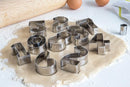 Fox Run Number 0 - 9 Cookie Cutter Set, Silver