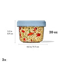 OXO Good Grips Twist & Stack Container – 20 oz – 2 Pack
