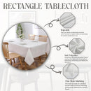 Majestic Giftware Polyester Tablecloths for Rectangle Tables - White Lace | (60/90) Diamond Filagree