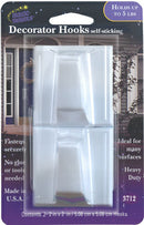 Decorator Hook Self Stick 2pk