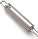 Stainless steel Kuhn Rikon potato masher with a sealed barrel handle and zigzag mashing head, shown on a white background.