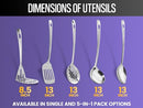 YBM Home Slotted Skimmer - Seamless One-Piece Cooking Spoon Quickly Extract Foods from Hot Water, 13-Inch, 1164