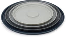  snap-on lids, stacked together on a white background.