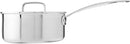 Cuisinart MultiClad Pro 2-quart stainless steel saucepan with lid and riveted handle, shown on a white background.
