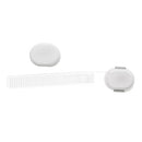 White Safety 1st adjustable all-purpose strap for child safety shown coiled on a white background.