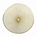 Round Metallic Gold Placemat