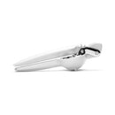 Chef'n FreshForce Lemon Squeezer in white and chrome, designed for maximum juice extraction from citrus fruits.