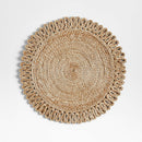 Extra Thick Looped Edge Round Placemats Tan