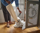 Joseph Joseph ecru 90-liter dual laundry hamper with removable fabric bags and lid,