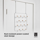 Umbra Estique Over-The-Door Multi-Use Organizer, White