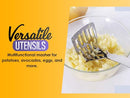 YBM Home Potato Masher and Vegetable Mashing Utensil Tool, Stainless Steel Hand Masher and Presser, 8.5-Inch, 1163