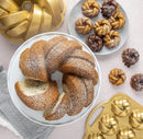 Nordic Ware 75th Anniversary Braided Bundt Bites, Gold