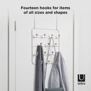Umbra Estique Over-The-Door Multi-Use Organizer, White