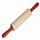 J.K. Adams 7-Inch Maple Bakers Rolling Pin with Red Handles