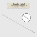 Tension Rod White 28"48" 7/16"Diameter