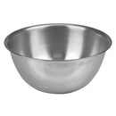 Front-facing image of a 1.5 quart stainless steel mixing bowl. The bowl is round with a smooth, polished surface and a rolled edge at the top. The bowl is empty and centered against a plain white background.
