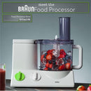 Braun FP3020 12-Cup Food Processor with 7 Blades, Chopper & Juicer