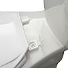 Bath Bliss Deluxe Plastic Round Toilet Seat in White