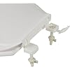 Bath Bliss Deluxe Plastic Round Toilet Seat in White