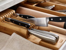 Joseph Joseph bamboo knife organizer with two tiers holding up to 9 knives, 