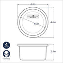 Nordic Ware 4" Layer Round Cake Pan, 4-Inch, Silver