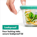 OXO Good Grips 2 Cup Smart Seal Glass Round Food Storage Container, Clear, 1 Count (Pack of 1)