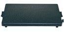 Black enamel coated hot plate for cooking and warming food, Magic Mill brand, with adjustable settings