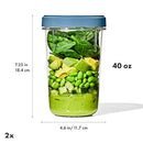 OXO Good Grips Twist & Stack Container – 40 oz – 2 Pack