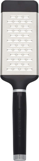 KitchenAid Classic medium grater with black handle and stainless steel grating surface, shown on a white background.