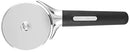 Farberware Professional Soft Handled Pizza Cutter Wheel Heavy-Duty Sharp Easy to Clean Slicer with Thumb Guard Great for Pizza, Pie Crust, Dough, and Quesadillas 9-Inch, Black