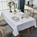 Damask Tablecloth White 60"x144"