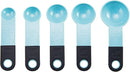 5 pieces of blue measuring spoons