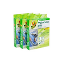Bulk pack of Duck Brand Indoor 5-Window Shrink Film Insulator Kits, providing crystal clear insulating film for multiple windows.