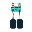 2PK Embossed Silicone ID Tag- Asst.
