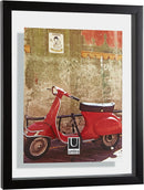 Sleek black frame with a white mat