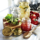 33.75 oz Glass Jars – Blue, Set of 2