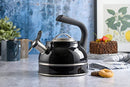 2.3 Qt Stainless Steel Tea Kettle – Black