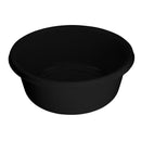 Round Plastic Wash Basin 11.25 inch Black