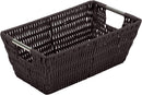 Rattan Tote Chocolate 11.5"x6.5"x4.5"