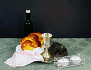 Ner Mitzvah Tea Light Candle Holders with Tealight Candles - Nickel Plated Tealight Holder - Fits Mini Tealights
