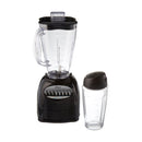 Front view of Sunbeam Oster blender set with blending jar and portable cup