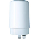 White Brita On Tap Water Filtration System Replacement Filter on a white background.